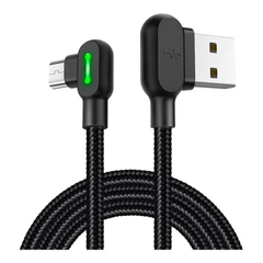 XMART MICRO USB CABLE 90* 1.2M BK