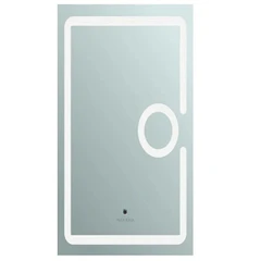 LED огледало с функция против изпотяване и часовник Makena 103