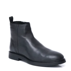 МЪЖКИ БОТИ ОТ ЕСТЕСТВЕНА КОЖА МОДЕЛ 22660 BLACK, Черен, Размер 43