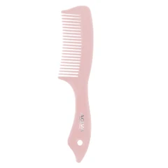 Класически гребен за коса Agiva Professional, С дръжка, Розов