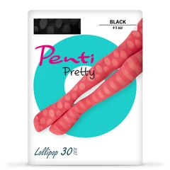 Детски чорапогащник Penti Pretty Lollipop, Черен, Размер 2