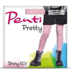 Детски чорапогащник Penti, Pretty Partrice Shiny, Розов 50 Ден, 9-10 год