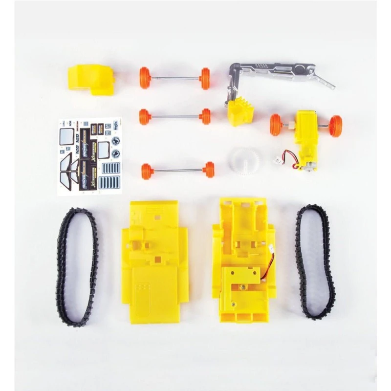 Машина за сглобяване Maisto Power  Builds 820314 2-89, Excavator, 11 части, Жълт